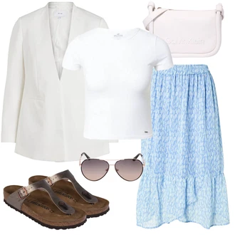Outfit s Červená Birkenstock "Letní oblečení"