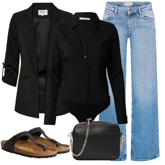 Gizeh Outfit s Černá/Béžová Pohodlný Sandál/Sandály na hřídeli/Letní Bota/Sandál Dianette/Sandál S T Páskem Birkenstock "Letní oblečení"