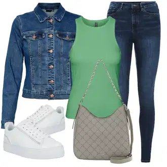 Outfit s Bílá/Krémová Bota Tenisky s Bočním Zipem/Nízká Teniska/Teniska na platformě/Kožené tenisky/Úzká teniska/Teniska s dírkovaným vzorem Guess "Letní oblečení"