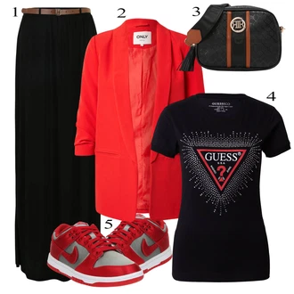 Oblečení se sukní Maxi s Černá VERO MODA "Outfit na léto"