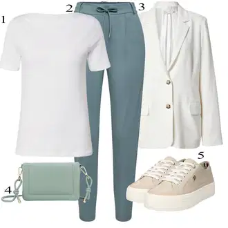 Outfit sa Siva/Bijela/Kaki/Bež Kožna jakna za muškarce/Sako Jakna/Boyfriend Sako/Casual Sako/Pamučni Sakoi/Elegantni Sako/Pleteni Sako/Oversize Sako/Znojni Sako/Kožna jakna za muškarce nly by nelly "Outfit za ljeto"