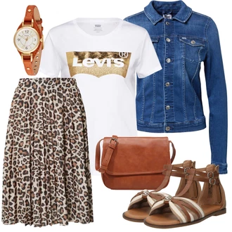90tá léta Outfit s Modrá/Světle modrá/Tmavě modrá Vintage Bund/Krátké Džínové Bundičky/Džínové Bund Tommy Jeans "Módní letní vzhled"Look: 90tá léta, Cool, Námořní, Mom, Krásný, Univerzitní, Western, Pracovní oděvy, Retro