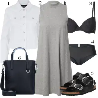 outfit mit Birkenstock "poletni videz"