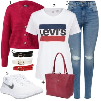 Športne Outfiti mit Siva/Lila barve Nike "poletni videz"