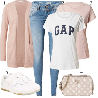 Outfity pro léto S křivkami s Růžová Pletenina veľkej veľkosti Vila "Outfit na léto"
