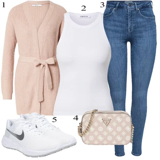 Športne Outfiti mit Siva/Lila barve Nike "poletni videz"