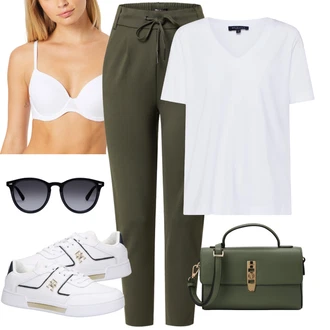 Outfit s Bílá/Krémová Pánské boty ve velikosti 11/Vyztužený podprsenek/Podprsenka Balconette/Kožené bundy pro muže/Měkká podprsenka/Podprsenka s kosticemi/Push-Up Podprsenka/Podprsenka Bez Kostic/Průsvitná podprsenka a podprsenka s kosticí/Zmenšující Podprsenek HUNKEMÖLLER "Outfit na léto"