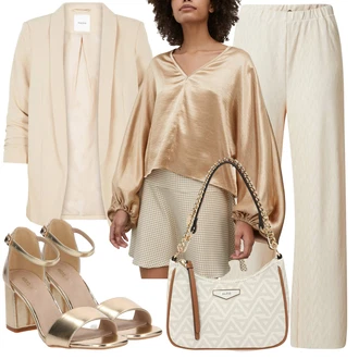 Rovná noha Outfit s Béžová/Khaki Manšestrové Kalhoty/Mušelínové kalhoty/Plyšová Kalhoty/Relaxační kalhoty/Pyžamová Kalhoty/Kalhoty s nášivkou uprostřed/Tradiční Kalhoty/Lněné Kalhoty/Kožená Pánská Bund/Bavlněná Kalhoty/Široká Kalhoty/Látková Kalhoty/Navlékací Kalhoty About You "Outfit na léto"
