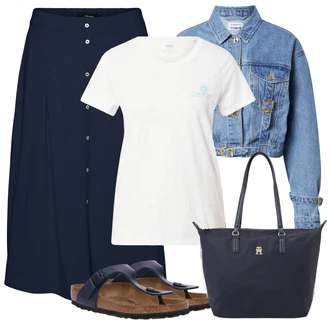 Outfit s Černá Birkenstock "Outfit na léto"