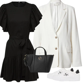 Outfit s Šedá Kožená bunda pro muže/Blejzrové Bund/Boyfriend Sako/Neformální Sako/Bavlněný Sako/Elegantní Sako/Pletený Sako/Oversize Sako/Teplákový blejzr/Kožená Pánská Bund nly by nelly "Outfit na léto"