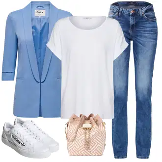 Outfity z džínu Rovná noha s Only "Outfit na léto"
