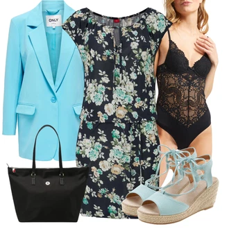 Outfity s krajkovými body "Outfit na léto"