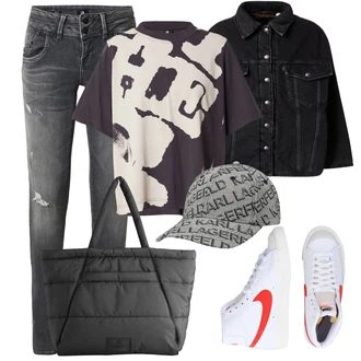 Outfity s kloboukem s ?erná levi's ®, ?erná/Pastelové barvy G-Star Raw, ?edá/?erná Shopper/Dopl?ek/Malá Ta?ka/Ta?ka markberg "Outfit na léto"