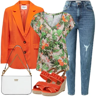 Outfity pro zábavu s Světle modrá/Modrá High Waist Džínové Kalhoty/Kotníková Bota/Boyfriend Džínové kalhoty/Džíny s Rozparkem/Kožené bundy/Džíny s Dírou/Girlfriend Džíny Pieces "Outfit na léto"
