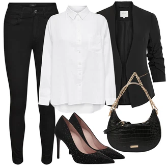 Outfit s Černá Kožená Pánská Bund/Smokingové sako/Elegantní Sako/Krátké Sako/Neformální Sako/Blůzové Sako/Boyfriend Sako/Kožená bunda pro muže/Blejzrové Bund Vila "Outfit na léto"