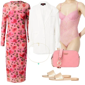 Outfity s krajkovými body "Outfit na léto"
