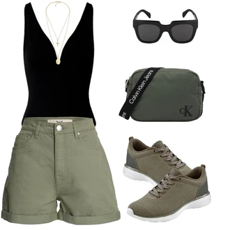 Outfit s Šedá Malá Taška/Taška/Doplňek/Taška Přes Rameno Calvin Klein "Outfit na léto"