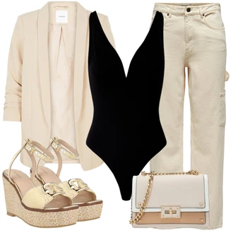 Dlouhé Outfit s Oranžová/Béžová/Khaki Cargo džíny/Formální Košile/Džíny Volného Střihu/Dad Džíny Only "Outfit na léto"