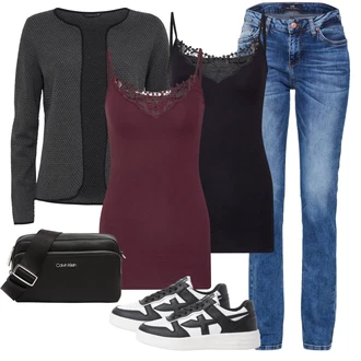 Krásný Outfit s Modrá/Růžová/Světle modrá Džíny s Rozparkem/Džín s Nízkým Pasem/Džíny Regular Fit/Girlfriend Džíny/Slim Fit Džíny/Džíny s Nízkým Sedem/Sportovní boty/Kožená bunda/Kožená Pánská Bund/Kožené Boty/Zimní bunda/Pánské tričko/Rovná Džína LTB "Outfit na léto"Look: Styl, 90tá léta, Ležérní, Cool, Moderní, Mom, Krásný