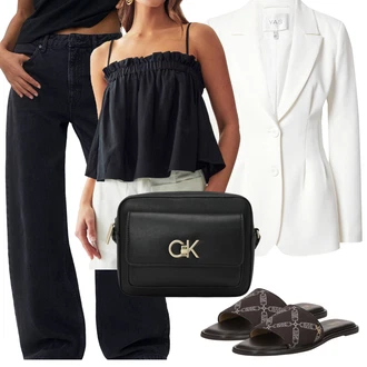 Dlouhé Outfit s Bílá/Červená Kožená Pánská Bund/Kožená bunda pro muže/Blejzrové Bund/Boyfriend Sako/Kožená bunda/Neformální Sako/Pletený Sako/Bavlněný Sako/Elegantní Sako Y.A.S "Outfit na léto"