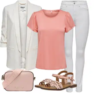 Outfity z džínu s Černá/Krémová/Bílá Oblek Dlouhý Sako/Boyfriend Sako/Oversize Sako/Elegantní Sako Only "Outfit na léto"