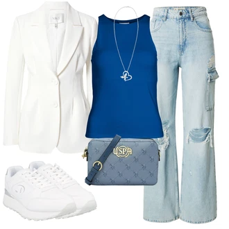 Dlouhé Outfit s Bílá/Červená Kožená Pánská Bund/Kožená bunda pro muže/Blejzrové Bund/Boyfriend Sako/Kožená bunda/Neformální Sako/Pletený Sako/Bavlněný Sako/Elegantní Sako Y.A.S "Outfit na léto"