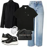 Outfity s high waist džíny od Boss image