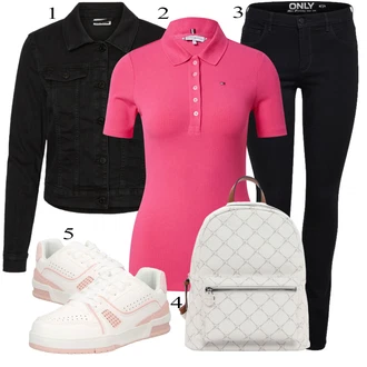 Poletne Outfiti mit Črna Jeans Pajkice/Jeggings/Skinny Hlače/Treggings Only "poletni videz"