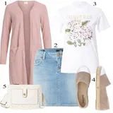 Zimní dlouhé sukňové outfity image