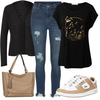 Kamuflaža Outfit sa Bež/Smeđa/Kaki Kožna Tenisica/Niska Tenisica/Ljetna Tenisica/Tanka Tenisica/Teddy Tenisica/Skate cipela/Vintage Tenisica Lacoste "Outfit za ljeto"