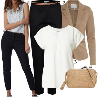 Mom Křest Outfit s Krémová/Bílá Móda Pro Plnoštíhlou Tunika/Halenka Móda Pro Plnoštíhlou/Tričko & Top Móda Pro Plnoštíhlé Fransa "Oblečení do kanceláře"Look: Lehký, Styl, Emo, Babydoll, Pro Dům, Mom, Skromné, Unisex, Univerzitní, Pracovní oděvy, Bar, Křest, Den na pláži, Koncert, Chatky, Den matek, Škola