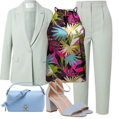 Kombinace Světle Zelená/Zelená/Khaki Mušelínové kalhoty/Plisovaná Kalhoty/Kalhoty s Vysokým Pasem/Plisovaná kalhoty/Mrkvová Kalhoty/Paperbag Kalhoty/Kalhoty se Štěrbinou/Kalhoty s nášivkou uprostřed guido maria kretschmer women