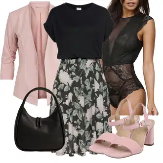 Outfity pro léto s Černá Košilové šaty Buffalo "Perfektní na léto"