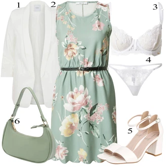 Outfity pro práci s Bílá/Krémová Průsvitná Kalhotka/Průsvitná podprsenka a podprsenka s kosticí/Průhledná Kalhotka/Tanga bluebella "Klasické vzhledy"