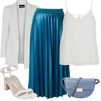 Kombinacije za matični ured S oblinama sa Siva/Krem/Srebro/Bijela/Kaki Majica I Top Veći Broj/Tunika/Bluza Veći Broj Vila "Poslovni look"