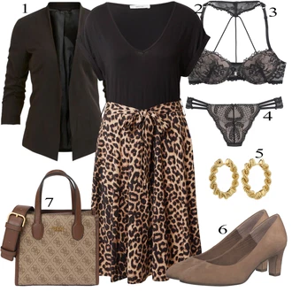 Outfity pro práci s Béžová/Černá/Šedá/Růžová/Bílá Kalhotka Brazilské Kalhotky/Průsvitná Kalhotka/Tanga/Bralette Lascana "Oblečení do kanceláře"