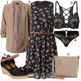 Outfity s černými šaty pro plnoštíhlé image