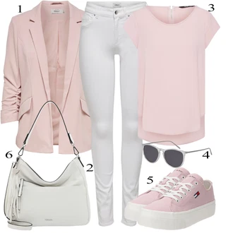 Outfit sa Pink Obuća Teddy tenisica/Niska Tenisica/Tenisica s platformom Tommy Jeans "Outfit za ljeto"