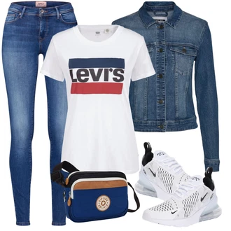 Air Max 270 Outfit s Černá/Bílá Běžecká bota/Běžecká bota/Bota na zumbu/Tenisová bota/Gymnastická bota/Tréninková bota/Volejbalová bota/Bota na fitness/Basketbalová bota Nike Sportswear "Sportovní letní outfity"