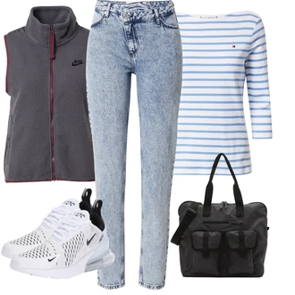 Outfit s Černá Jack Wolfskin "Sportovní letní outfity"