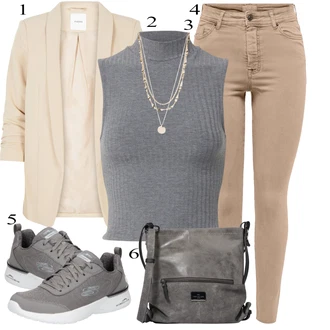 outfit mit Siva Skechers "poletni videz"