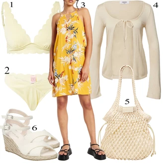 outfit mit Roza/Bež/Modra Marc O'Polo "poletni videz"