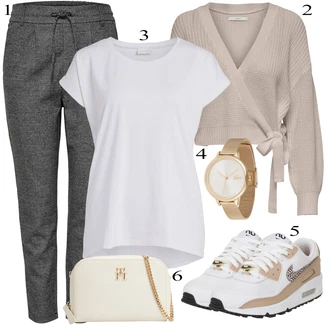 outfit mit Rumena/Zlati/Siva Verižna ura/Baterija za uro/Darilni komplet ur/Zapestna ura Lacoste "poletni videz"