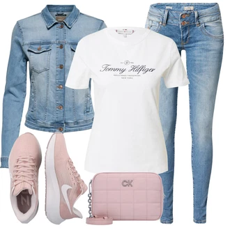 Outfit s Šedá Taška Přes Rameno Calvin Klein "Stylová letní nálada"