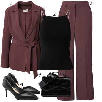 outfit mit Črna/Bela/Rjava Majica brez rokavov Edited "poletni videz"