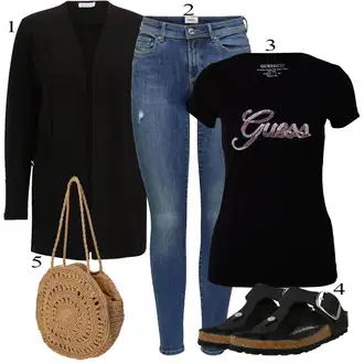 outfit mit Birkenstock "poletni videz"