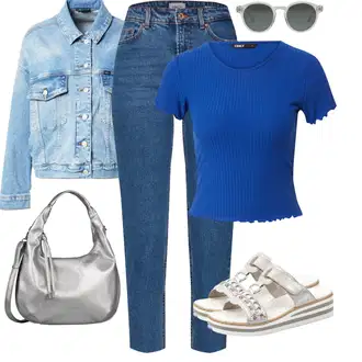 Outfit s Šedá/Stříbrný/Béžová/Bílá/Růžová Letní Bota/Letní tenisky/Pohodlný Sandál/Platform Sandal/Ortopedická pantofle/Ortopedická Bota/Sandál se třpytkami/Rybářská sandála Rieker "Stylová letní nálada"