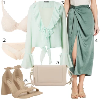 outfit mit Gina Tricot "poletni videz"