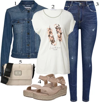 90. leta outfit mit Temno modra/Modra Kavbojke z Razporkom/Usnjena Jakna/Usnjene Čevlje/Zimska jakna/Kavbojke na Poteg/Push up Kavbojke/Kavbojke Visokega Pasu/Kavbojke z Luknjo/Usnjene jakne/Ženske 7/8 Kavbojke/Gležnarji Only "poletni videz"Look: Stil, 90. leta, Kul, Disko, Francoski, Modernen, Stari denar