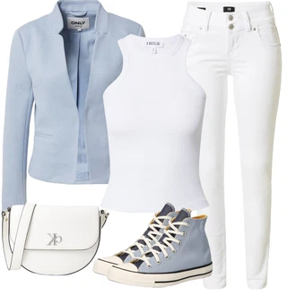 Outfity pro léto s Converse "Vkusný letní outfit"